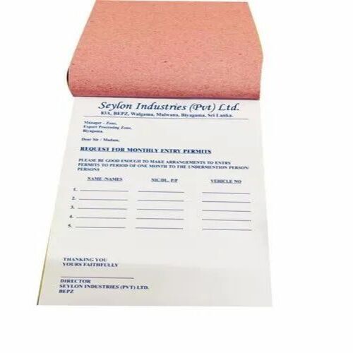 Office Invoice Book - 120 Pages, 2 Micron Thickness | Bright, Eco-Friendly Paper, Rectangular Shape for Home, Office, School Usage