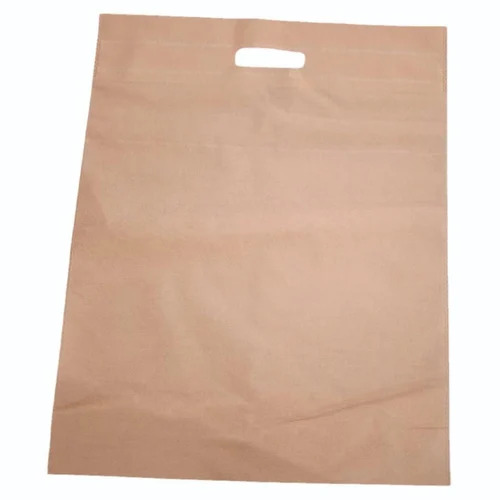 Peach D Cut Non Woven Bag - Durable Eco-Friendly Material, Plain and Printed Style | Shopping Bag without Handle, Ideal for Eco-Conscious Consumers