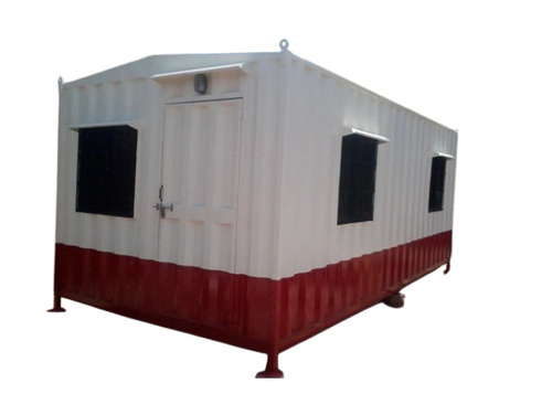 Portable Office Cabin - Modular, Customized Dimensions | Color Coated, Green White Finish by Al Misbah