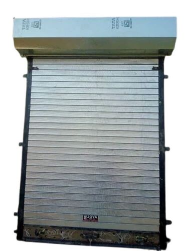 Powder Coating Rolling Shutter - Mild Steel, 8 Feet Height, Grey Color | Manual Operation, Weather Resistant, Heavy-Duty Steel, Smooth Gear Mechanism