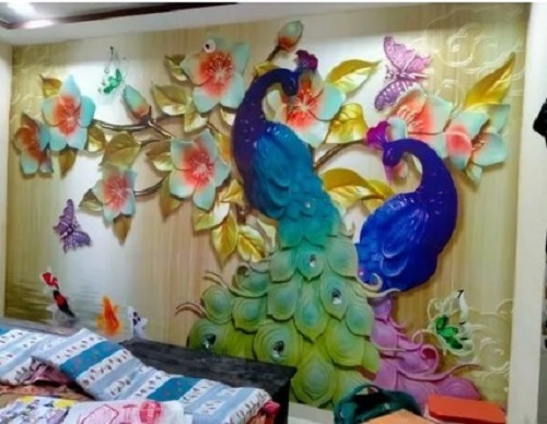 Printed 3D Wallpaper - PVC Material, Various Sizes | Waterproof, Easy to Install, Long Lasting Finish, Quality Tested