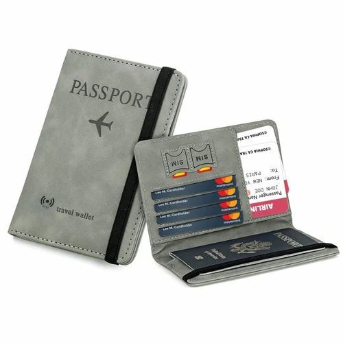 PU Leather Passport Holder - Customized Size, Black and Brown Color | Ideal for Business Use, Elegant Design, Durable and Stylish