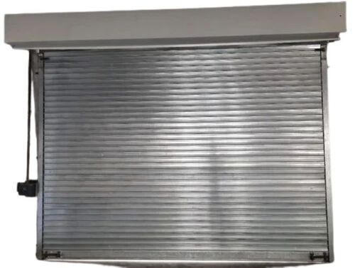 Premium Powder Coating Rolling Shutter - 9 Feet Height, Grey Color | Manual Operation, High Durability, Weather Resistant, Smooth Gear Mechanism