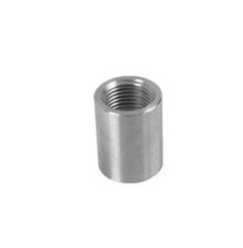 Threaded Full Coupling - Metal, Round Shape, Silver Color | New, Polished Finishing, Long Lasting, Sturdy, Fine Finishing for Industrial Applications