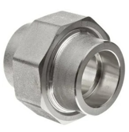 Union Socket Weld Fitting - Metal, Round, Silver | Fine Finishing, Polished, Long Lasting, Sturdy Design Specifically for Pipe Fitting