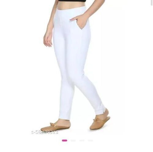 White Cotton Jeggings