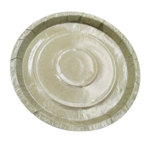 Poly Paper Plate - Brown