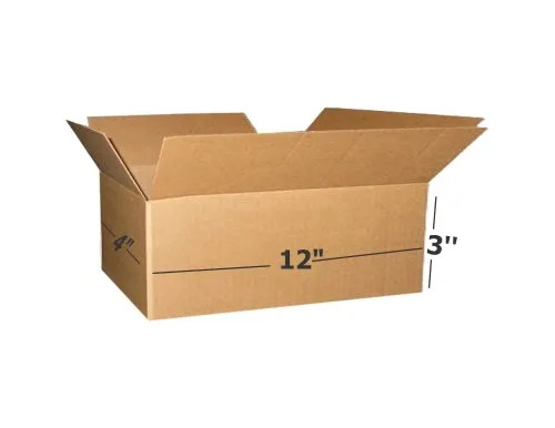 3 Ply Packing Box - 12x4x3 Inches | Brown Color