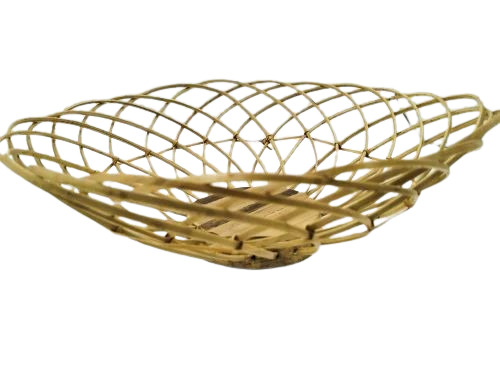 Bamboo Basket - Round Shape, Brown Color | Eco-Friendly, Washable, Moisture Proof, Easy To Clean