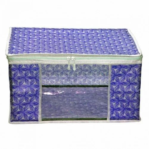 Blue Pvc Saree Packaging Bag