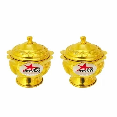 Brass Sindoor Box with Base