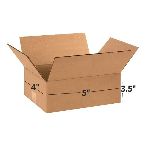 Brown 3 Ply Corrugated Packing Box - Durable Eco-Friendly Material, Versatile Use for Apparel, Electronics, Food, Gifts, Personal Care, Pharmaceuticals