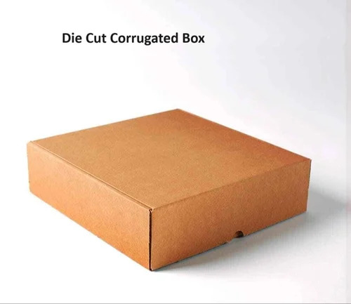 Die Cut Corrugated Box - Eco-Friendly Kraft Paper, Printed Design, Durable Rectangle Shape for Personal Care, Pharmaceutical, Gift & Crafts