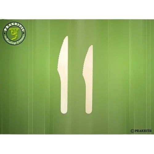 Disposable Wooden Knife - 14cm Length, Wooden Material, Ideal for Home and Hotel Events