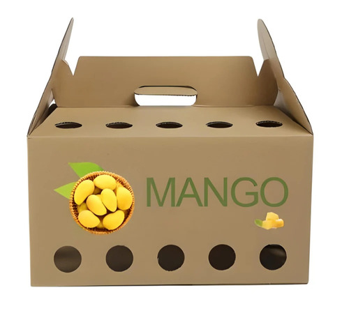 Fruit Corrugated Packaging Box - Eco-Friendly Kraft Paper, Printed Design, Various Colors | Durable for Personal Care, Pharmaceutical, Gift & Crafts Uses