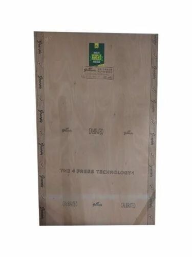 Green Plywood Board 18 Mm - Teakwood 6x3 Feet Rectangular Fine Finished | Durable Anti Cracking Moisture Proof Indoor & Outdoor Use