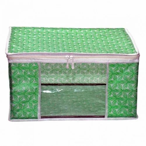 Green Pvc Saree Packaging Bag