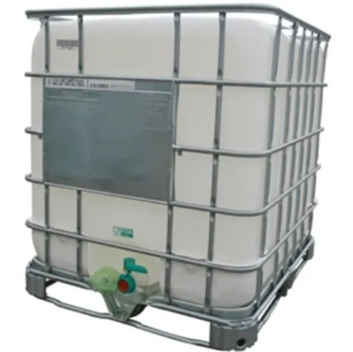 IBC Tank - 1000 Ltr Capacity, White Square Design for Industrial Petrol Storage