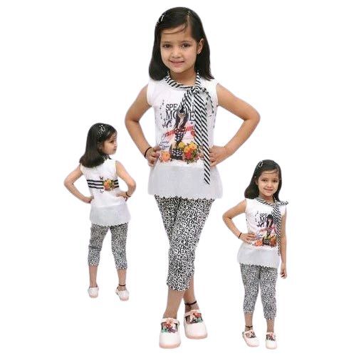 Kids Designer Capri With Top