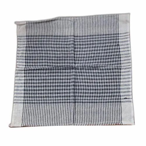 Kitchen Duster - Cotton, 20x20 Inches | Durable, Washable, Long Lasting, White & Blue