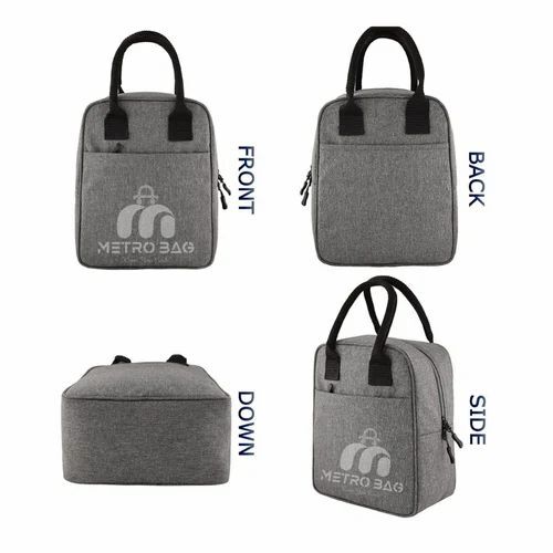 Office Lunch Bag - Metty Material, Custom Size, Multicolor | Attractive Design, Unisex Pattern