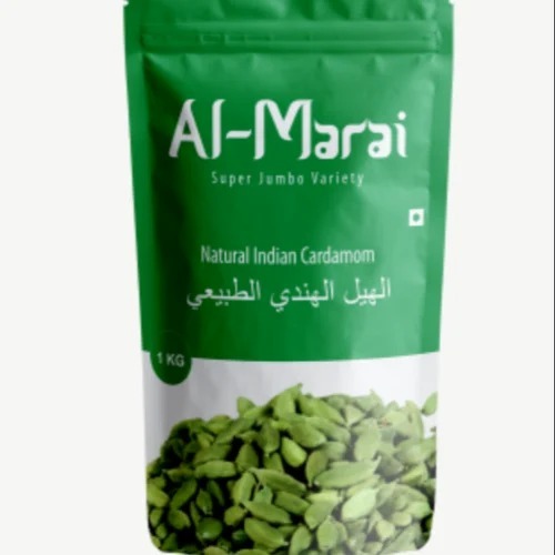Organic Green Cardamom - 7 mm Size, 1 kg Dried Seeds | Grade A, Room Temperature Storage, Ideal for Beverages
