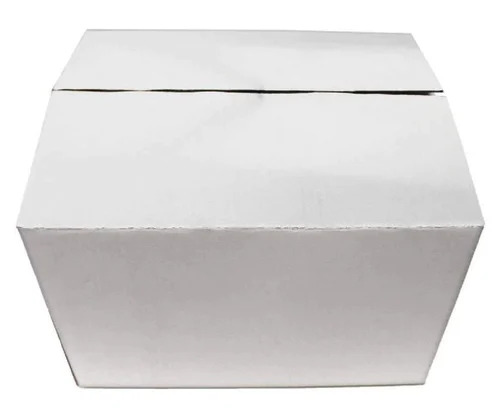 Plain 5 Ply White Corrugated Box - Kraft Paper, Rectangle Shape | Various Colors, Durable & Eco-Friendly for Gift & Crafts, Personal Care