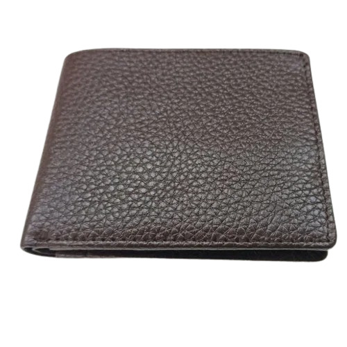 Brown Leather Wallet - 6.985 x 0.097 x 9.525 cm | Zip Closure, Folded Design, Good Quality