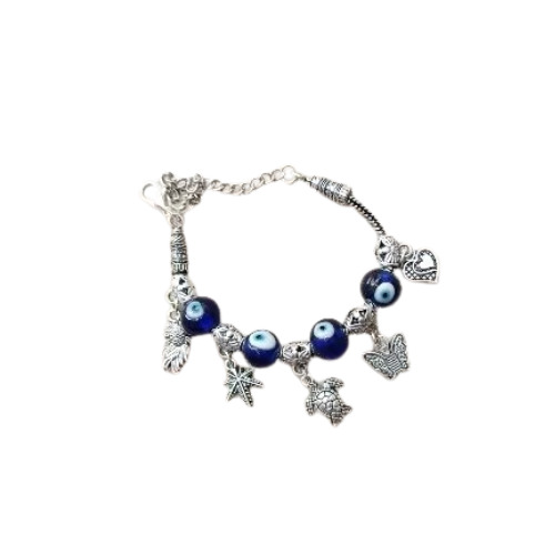 Charm Bracelet - Durable High-Quality Silver Design | Customizable Charms for Personal Expression, Perfect for Gifting, Adjustable Size for Comfortable Fit
