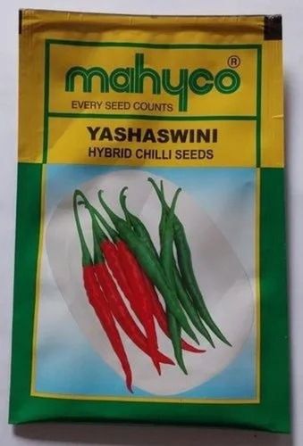 Chilli Seeds - Yashashwini Hybrid , 99.99% Purity, Natural Cultivation, Packaged in 10g Packet