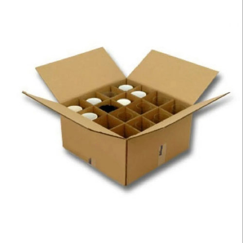 Crockery Corrugated Box - Kraft Paper, Rectangle Shape, Various Colors | Durable, Eco-Friendly, Perfect for Gift & Crafts Usage