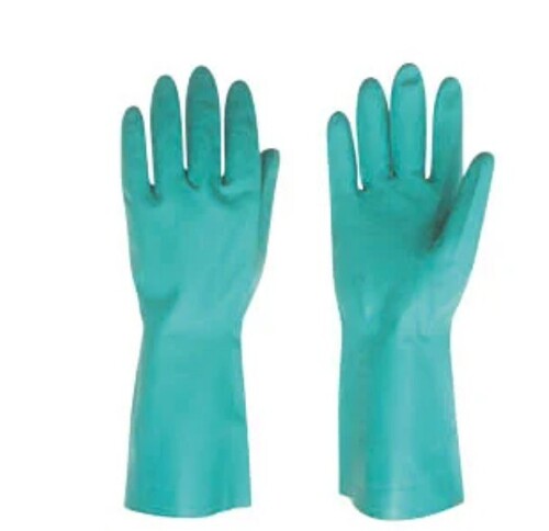 Nitrile Gloves - Full Fingered, Plain Green Design | Ideal for Versatile Usage, New Only