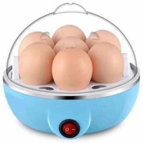 Single Layer Egg Boiler - Plastic, 7 Egg Capacity, Multicolor, Round Shape | Customizable Size, Ideal for Cookware Application