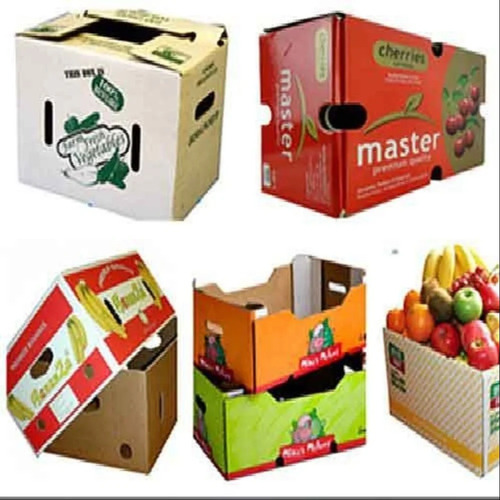 Single Wall 3 Ply Vegetable And Fruits Packaging Box - Eco-Friendly Kraft Paper, Various Colors, Rectangle Shape | Ideal for Electronic, Gift & Crafts, Personal Care, Pharmaceutical Uses