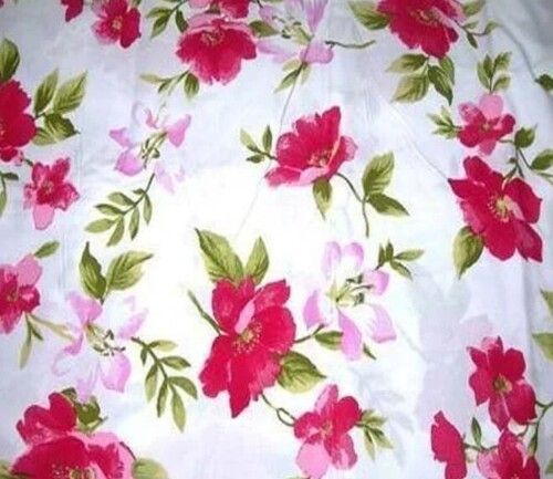 White Printed Cotton Fabrics