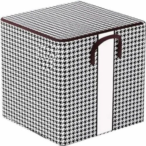 180l Storage Box - 50x50x70cm, Silver Rectangular Design With Zipper Closure | Customized Storage Solution For Versatile Organization