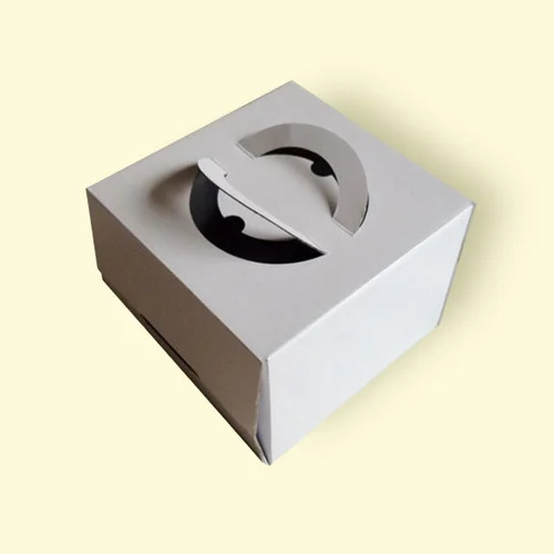 3 Ply Corrugated Cake Box With Side Opening - Durable Eco-Friendly Kraft Paper, Rectangle Shape, Various Colors, Plain and Printed Patterns | Ideal for Food Use