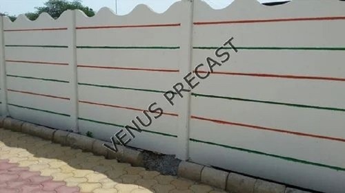50mm Precast RCC Boundary Wall - Slab (Plank) 2100mm x 300mm x 50mm, Column (Post) 150mm x 150mm, Grey | Weather Proof, Strong, Eco Friendly