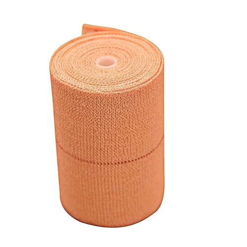 7.5cm Cotton Crepe Bandages - 4m Long Roll, Brown Color | Reusable, Non-Disposable, External Use, Store Away From Sunlight