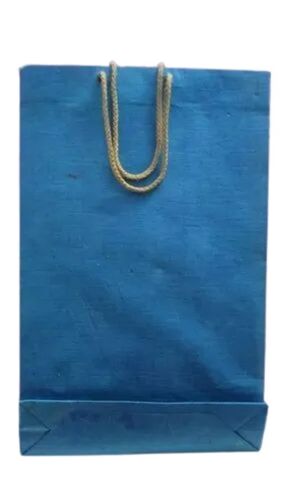 Cotton Chindi Carry Bag - 16x12x4 inches Blue | Premium Quality Eco-Friendly Lightweight Durable Water Resistant Biodegradable Reusable Design Rope Handle