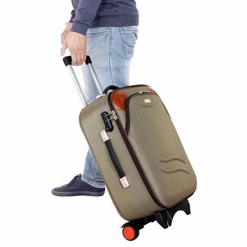 Brown Luggage Trolley Bag