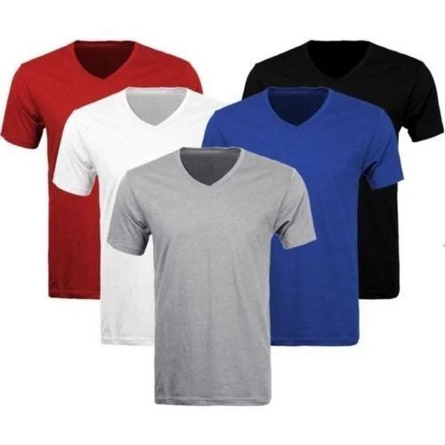 Coloured Plain T Shirt - Cotton Fabric , XXS-XXXL Sizes, Various Colors | Lightweight Design, Durable Stitching, Easy to Maintain, Short Sleeves, Classic Round Neck