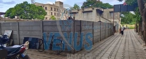 Compound Concrete Wall - RCC Material, Slab 2100mm X 300mm X 50mm, Column 150mm X 150mm, Grey Color | Eco Friendly, Easy Application, Panel Build