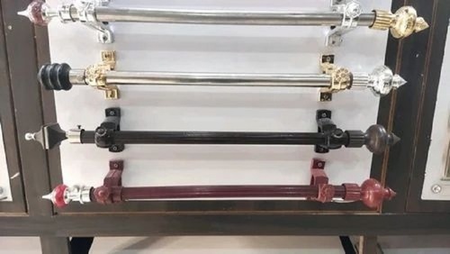 Curtain Rods - Metal, Adjustable Lengths, Antique Gold and Silver | Durable Design, Strong Weight Capacity, Rust Resistant, Smooth Operation