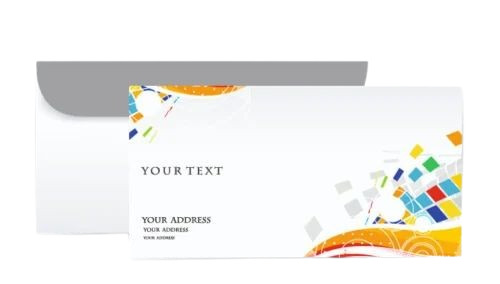 Custom Paper Envelopes - Printed Kraft Paper, 10x4.5 Inch, 90 GSM | Durable, Fine Finished, Very Good Quality, Ideal for Office & School Use