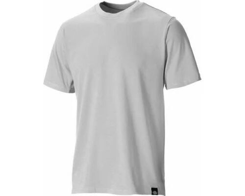 Grey Color Cotton Plain T-Shirts - Cotton Fabric, Size M, S, XL, XS, XXS, XXXL | Comfortable Fit, Soft Fabric, Breathable, Lightweight Design, Durable Stitching