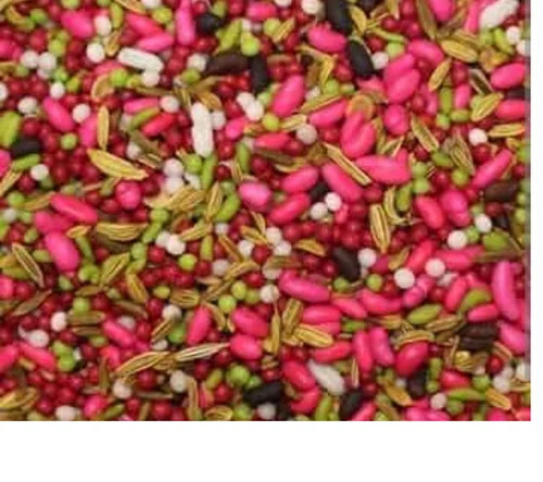 Gulab Mix Mouth Freshener Mukwas - 100% Pure Rose Flavor, Sweet Taste , Semi-Soft Texture, Dried Particle Shape, Cool & Dry Storage