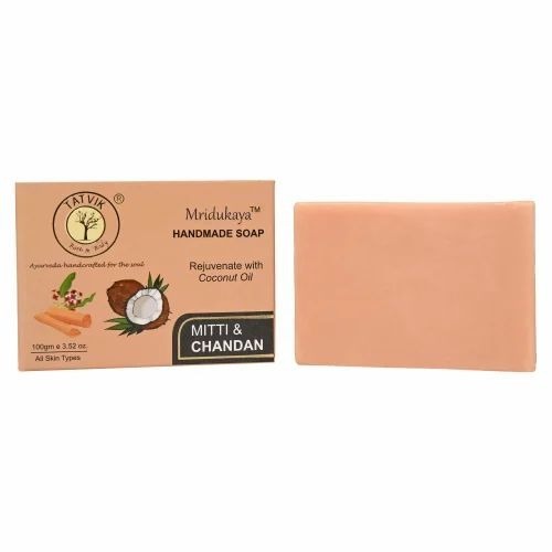 Herbal Soap - 100gm Handmade Bar Soap for All Skin Types | Unisex Bath Soap with Company Logo, 12 Months Shelf Life