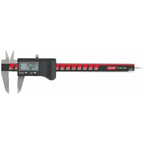 Holex Digital Caliper - ISO 13385 | High-Contrast Large Display, IP67 Water and Dust Resistant, Precision-Lapped Measuring Faces, Shock-Resistant Plastic Casing, Ideal for Engineering and Machining