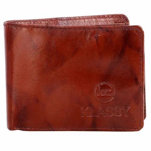Men PU Leather Wallet - Plain Design, Brown Color, 2 Cash Compartments, 1 Coin Pouch | Ideal for Personal Use